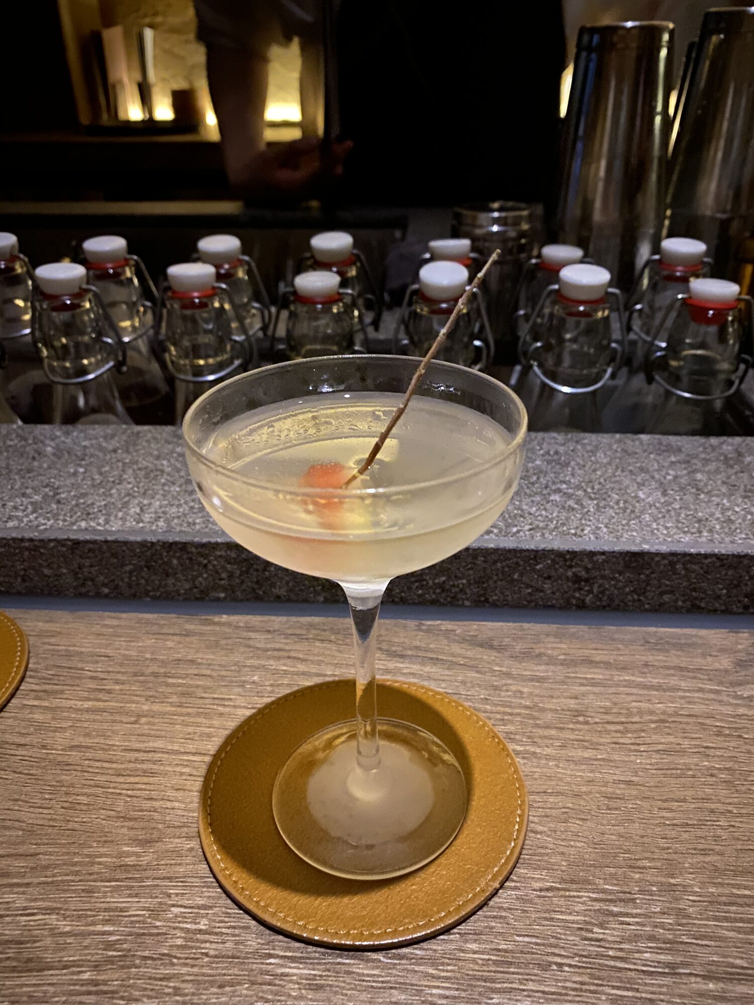 A cocktail at the bar
